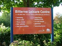 bitterne leisure centre sign