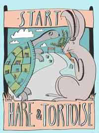 hare and tortoise illustration NST provided 200px