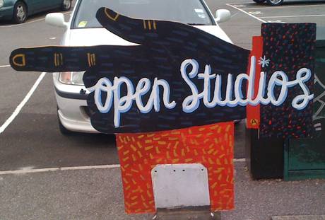 open studios sign