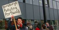 sainsburys protester