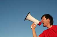 other megaphone man