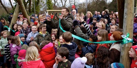 chris packham opens woodmill playground
