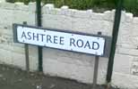 Ashtree Road sign