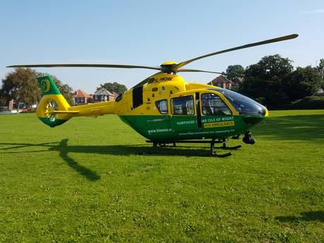 air ambulance in riverside park sept 20 2